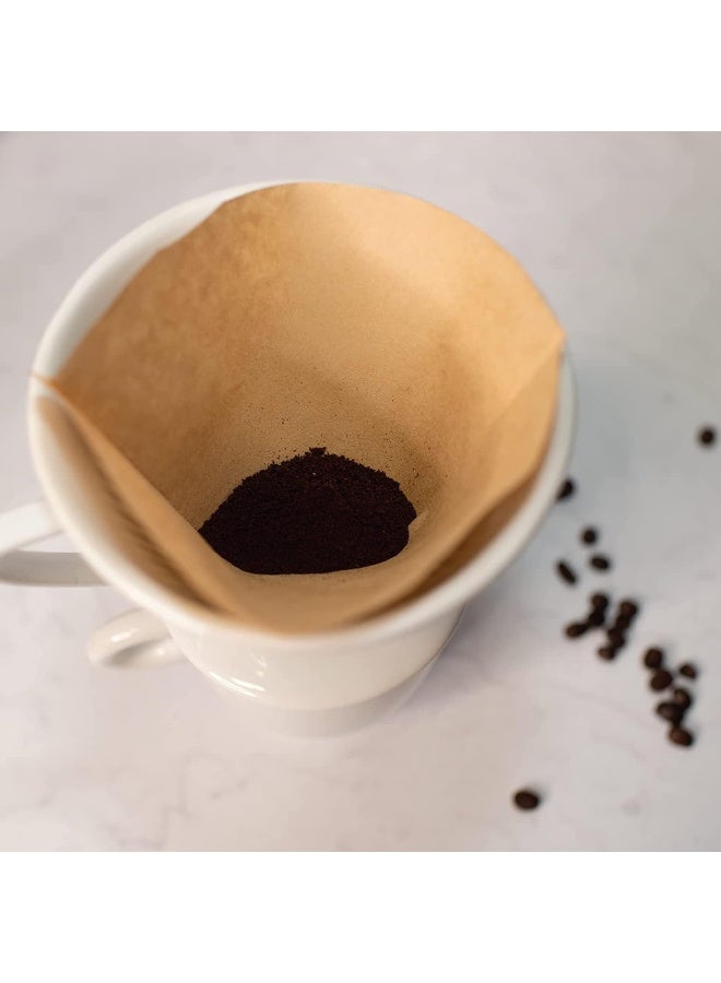 Cilio C105179 Porcelain Coffee Filter/Holder Pour-Over, 6/Large, White - Image 2